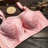 Sexy Large Size Bra Full Cup Bustier Gathered Underwear Anti-glare Thin Section To Increase The Bra