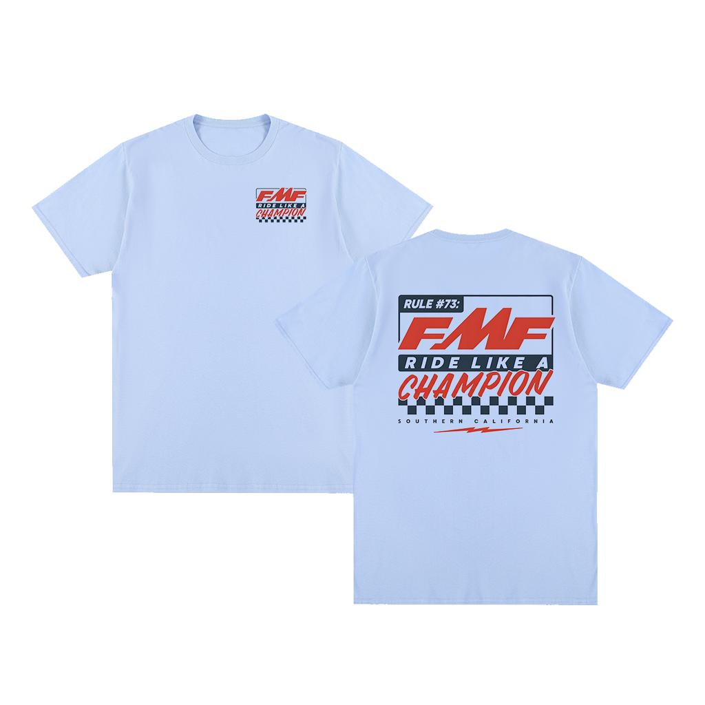 FMF Racing RULE 73 Vintage Tshirt Retro Street Wear Cotton Men T shirt New Tee Tshirt Womens Tops