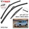 3 шт. щетки стеклоочистителя для BMW X5 F15 2013-2018 24 "20" 12" подходят для переднего лобового стекла, щетки для окон, резак, аксессуары 2013 2014 2015 2016 2017 2018