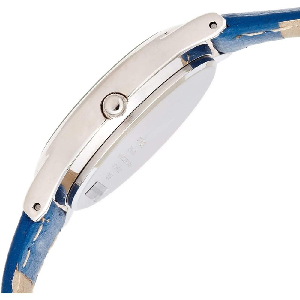 [Citizen Q&Q] Аналоговый водонепроницаемый кожаный ремешок Snoopy AA95-9853 для женщин, синий