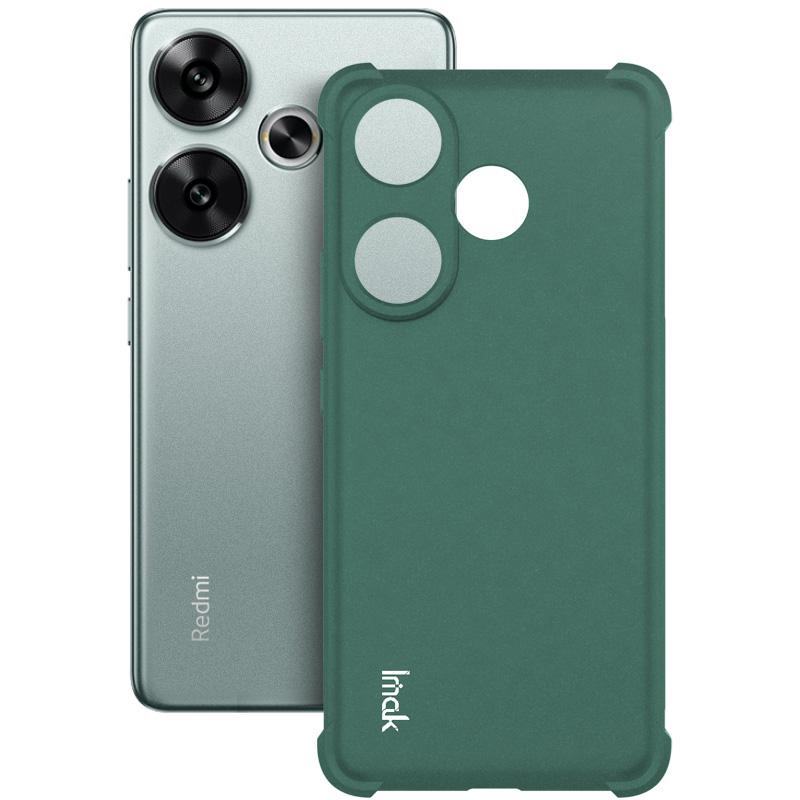 IMAK Чехол для Xiaomi Redmi Turbo 3 5G/Poco F6 5G Матовый ТПУ Ударопрочный С воздушной подушкой Чехол для телефона