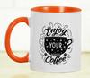 Inkdotpot Наслаждайтесь своим кофе 11 унций керамические кофейные кружки отлично подходят для невесты забавный новинка подарок для кофе