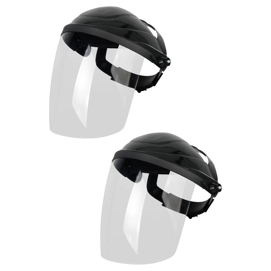 Welding Face Mask Adjustable PVC Protector Full Face Hood Anti Shock Dustproof Helmet for Welding Worksite