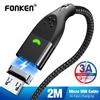 USB-кабель Fonken Micro Магнитный Магнит USB Type C Зарядный кабель для телефона 3A Быстрая зарядка для мобильного телефона Для iPhone