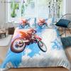 Motorcycle Race Car Bedding Set Single Twin Double Queen King Cal King Size Bed Linen Set