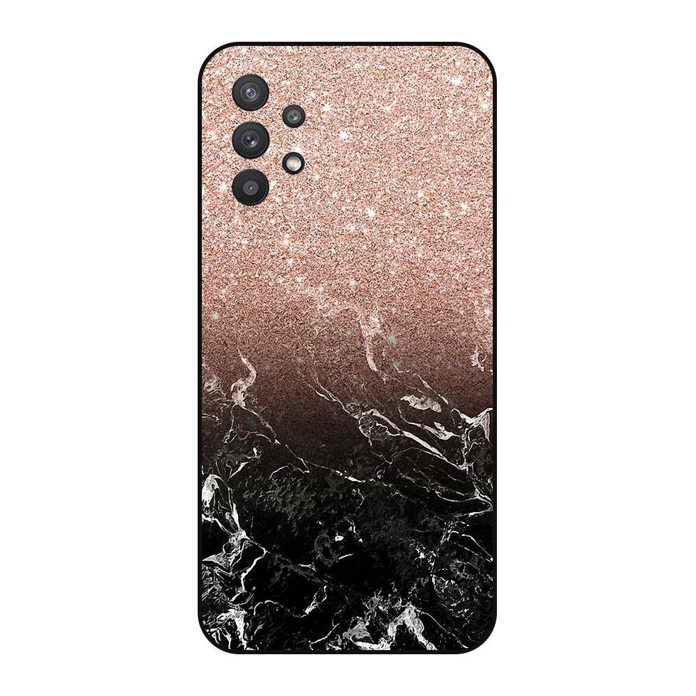 Galaxy A32 5G 6,5 дюйма с текстурированной мраморной прожилкой; Черный Prime Довольно водонепроницаемый мягкий чехол для мужского мобильного чехла Galaxy A32 4G