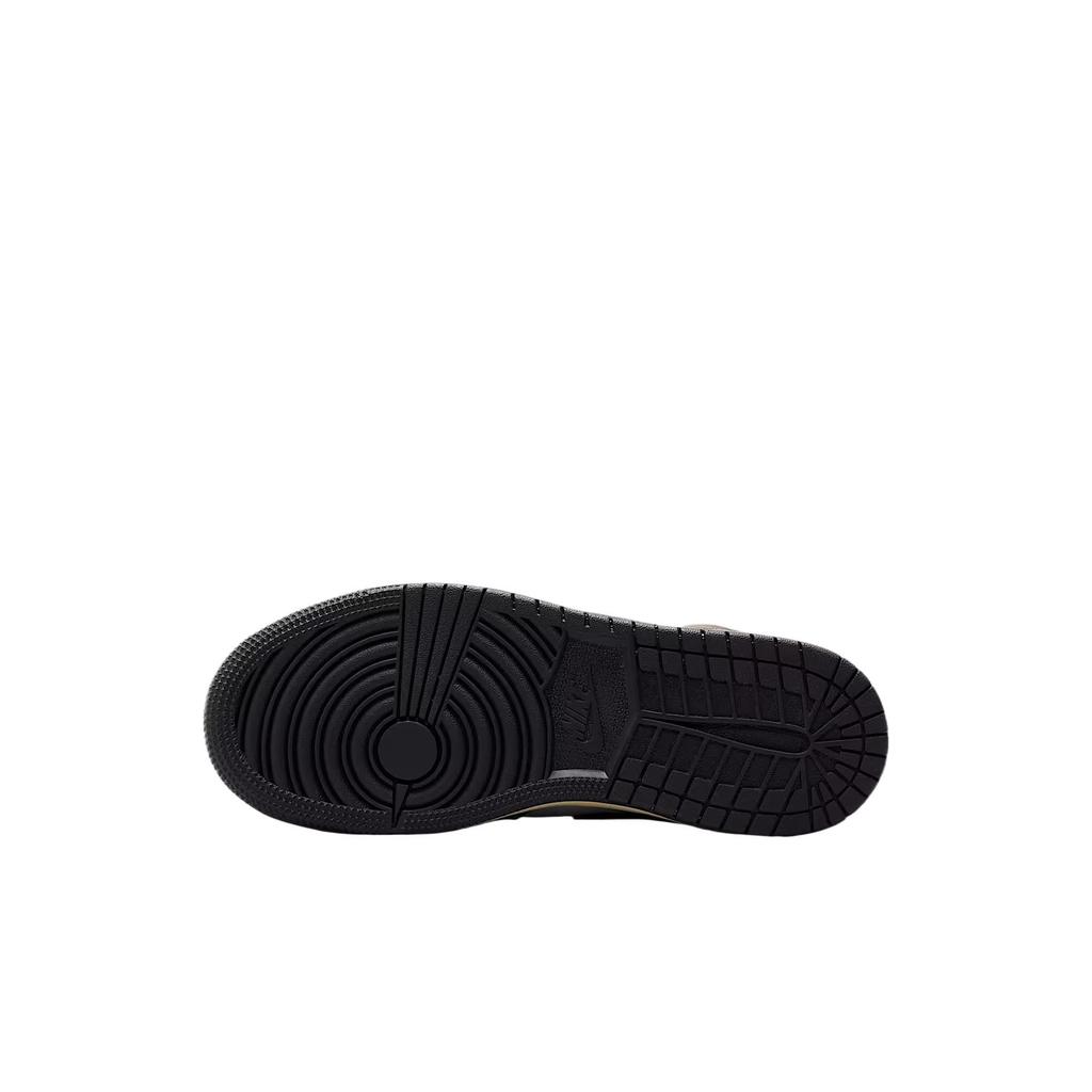 Air Jordan 1 Mid SE GS Белый Пещерный Камень Темная Сера Маслянисто-Серый HQ2014-100