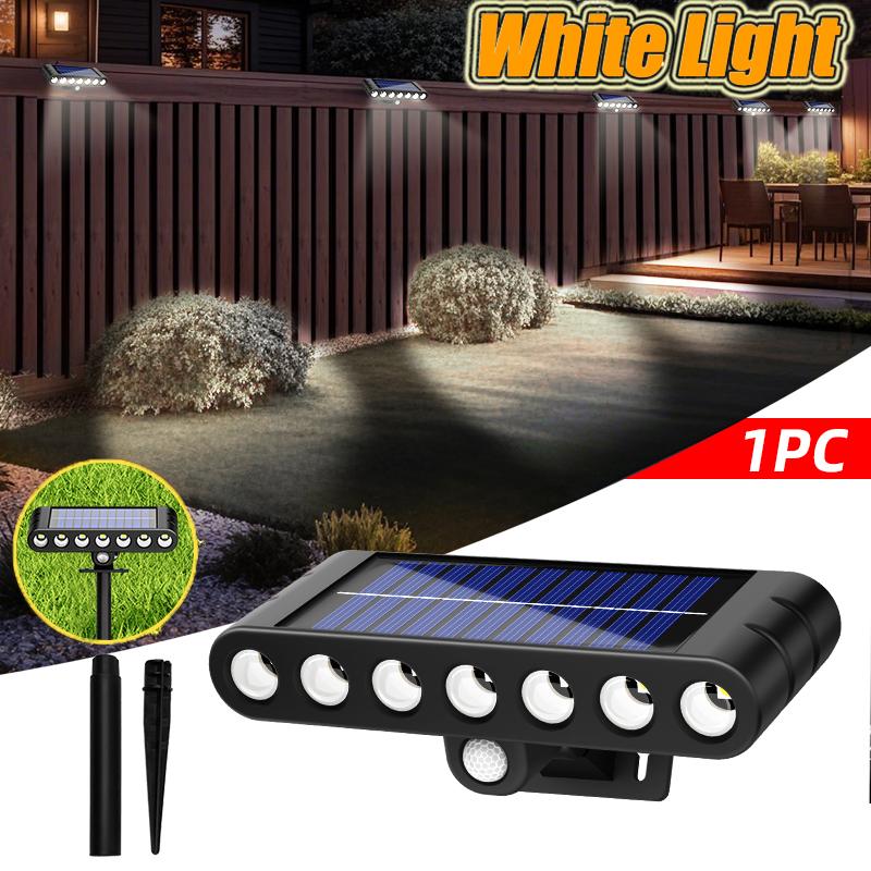 1/2/4PCs Solar outdoor Adjustable spotlights 120° lawn light 7 LED ground lamp for garden swimming pool trees courtyards Pathway