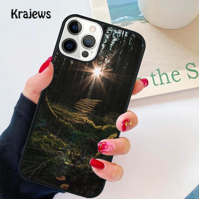 Красивая природа Лес Дерево мягкий Чехол для телефона Cover Для iPhone 17 Air 16 15 14 plus 12 13 pro max coque Fundas