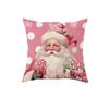 New Product Pink Santa Christmas Pillowcase Home Decoration Living Room Sofa Pillow Bedroom Pillow