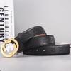 Men's Trendy Korean Double G Smooth Buckle Leather Belt