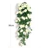 Artificial Rattan Vine Decoration Wall Hanging Roses Home Decor Wedding Door Christmas Fake Flower