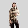 New Autumn and Winter Contrasting Color Plaid High-end Thickened Scarf Women's Versatile Warm Shawl Scarf Direct Sale