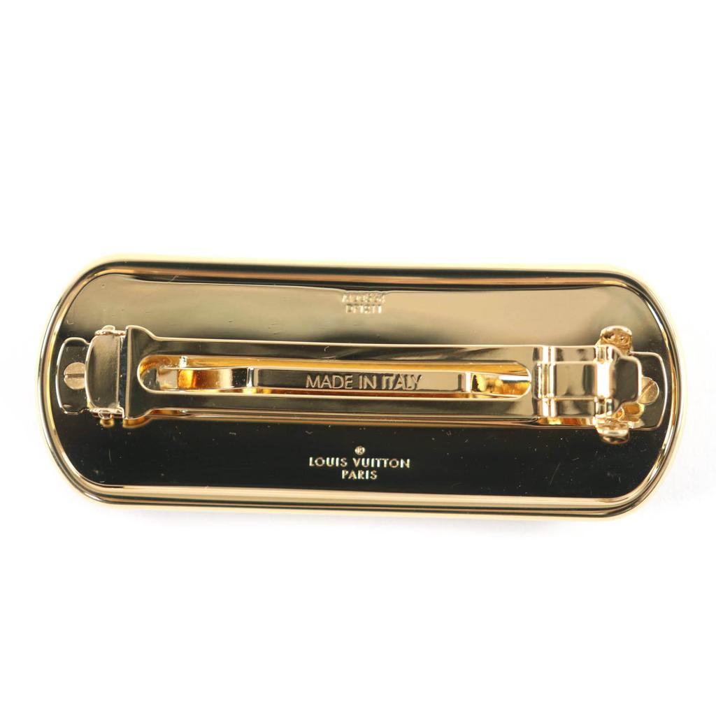 Отличная заколка для волос LOUIS VUITTON Baretta Cruiser с мотивом Icon, черная, M00564, Б/У