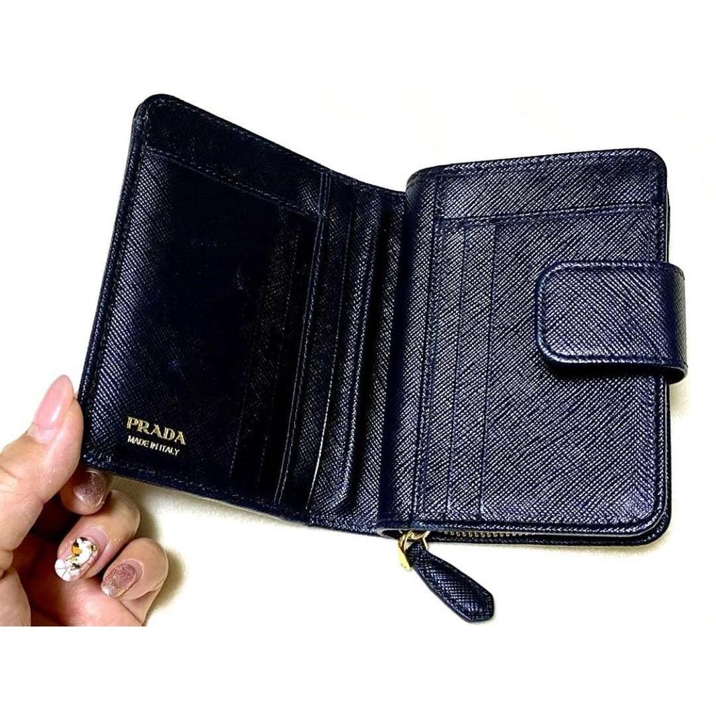 Used 【Beautiful Condition】Current Price 130,000PRADA Black Bi-fold Wallet
