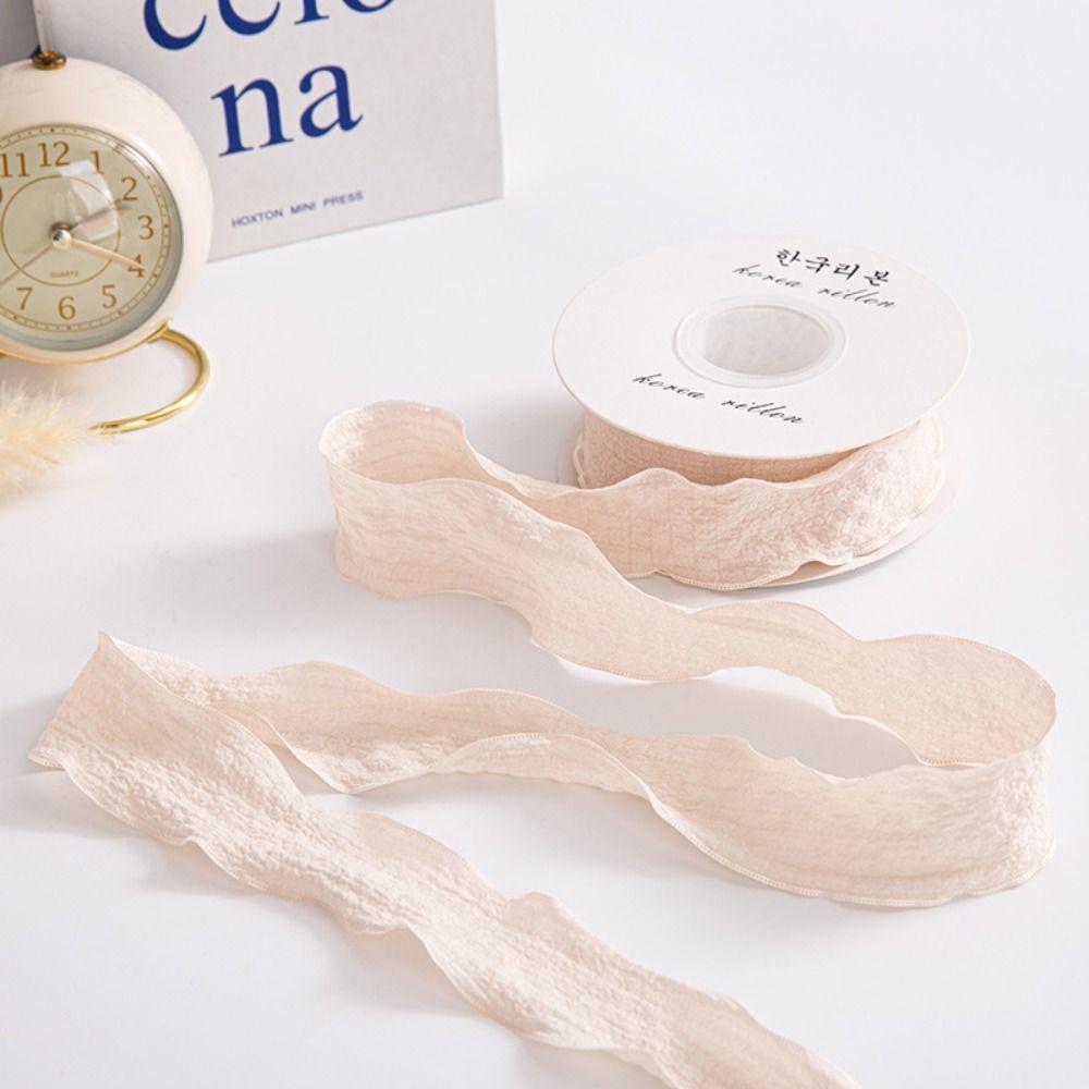 Праздничный цветочный флорист швейные принадлежности декор букета упаковка для цветов мятая хлопковая лента льняная оберточная пряжа лента