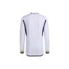 adidas Домашний аутентичный джерси Real Madrid 23/24 белого цвета с длинным рукавом для мужчин в уличной одежде IA9978