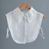 Elegant Fake Collar for Womens Half Shirt Blouse Tops Shirt Detachable Collar Female White Neckwear Sweater Lapel False Collar