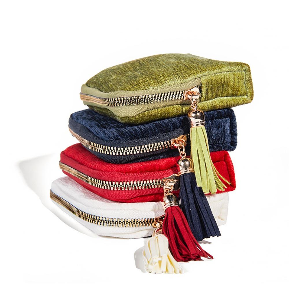 Ring Pendant Jewelry Storage Bag Jewelry Display Jewelry Organizer Tassel Zipper Jewelry Bag Gift