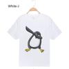 Men T-shirt Penguin 100 Cotton O Neck Mens White Fashion Funny Print T-shirt