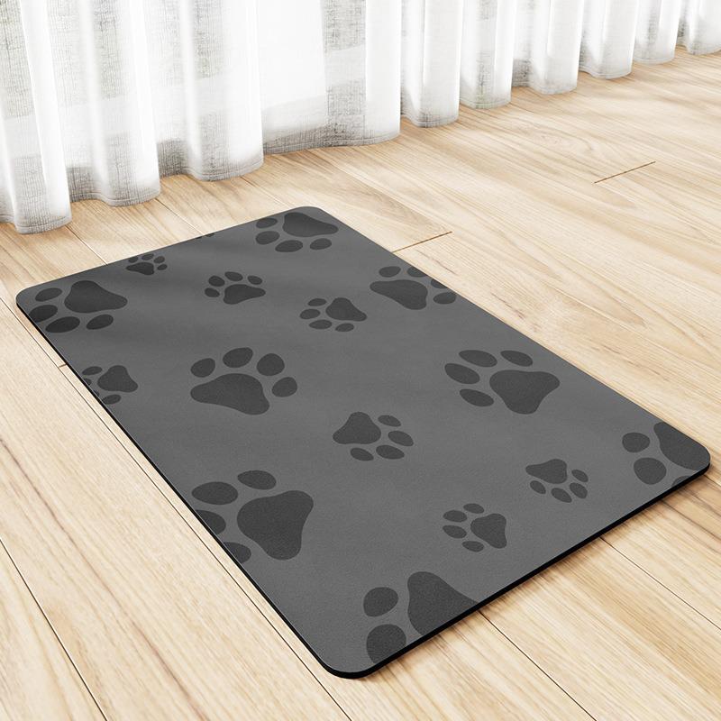 Diatom Mud Waterproof Non-Slip Pet Floor Mats for Dogs: Eating & Sleeping