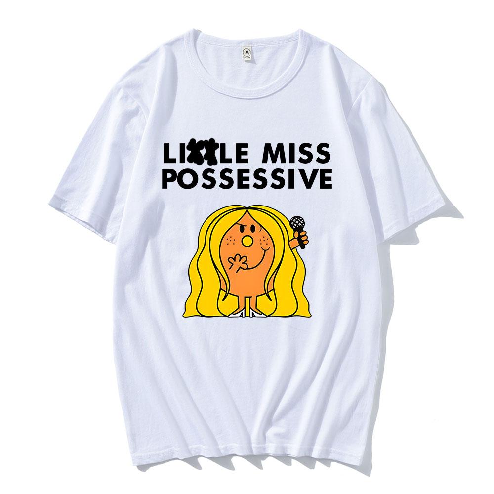 Тейт МакРей Певица Графические футболки Miss Possessive World Tour 2025 Футболка Хлопок Высокое качество Мужская футболка Унисекс Уличная одежда Мужской топ