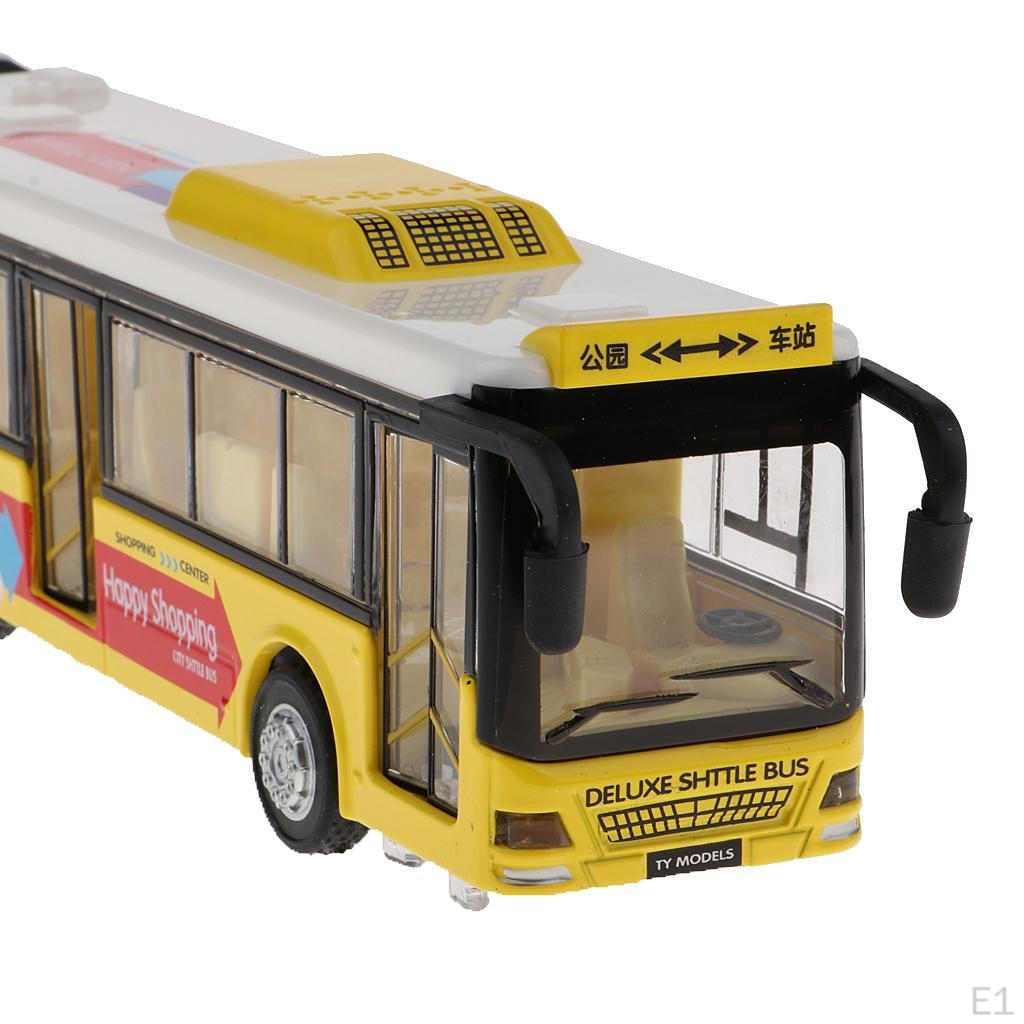 1:50 сплавов автобус экскурсионный автомобиль модель автомобиля детская игрушка рождественский подарок желтый