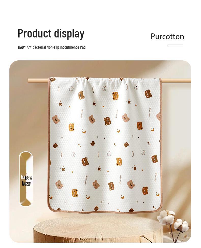Baby Cotton Waterproof Antibacterial Mattress Pad - Washable Summer Pad