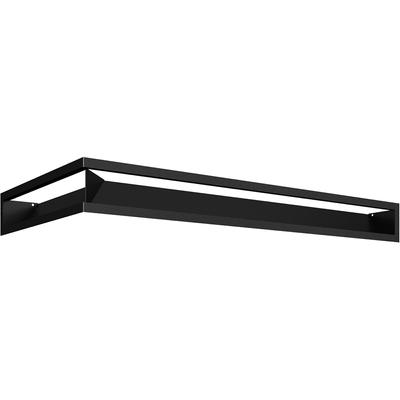 Вентиляционная крышка LUFT угол правый 40x80x9 черный Slim