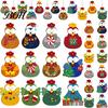 Cute Chicken Hanging Ornaments 12/24/36Pcs Christmas Chick Ornaments, Wooden Cartoon for Tree, Festive Gift Box Tags Holiday Decor Kids Family Friends