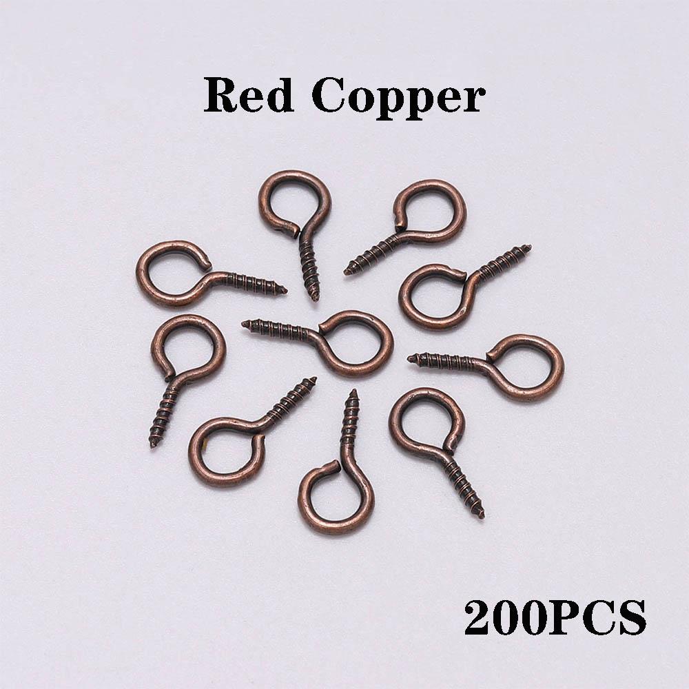 100-200pcs/lot Small Tiny Eye Pins Eyepins Hooks Eyelets Screw Threaded Clasps Hooks Supplies For Jewelry Findings Wholesale