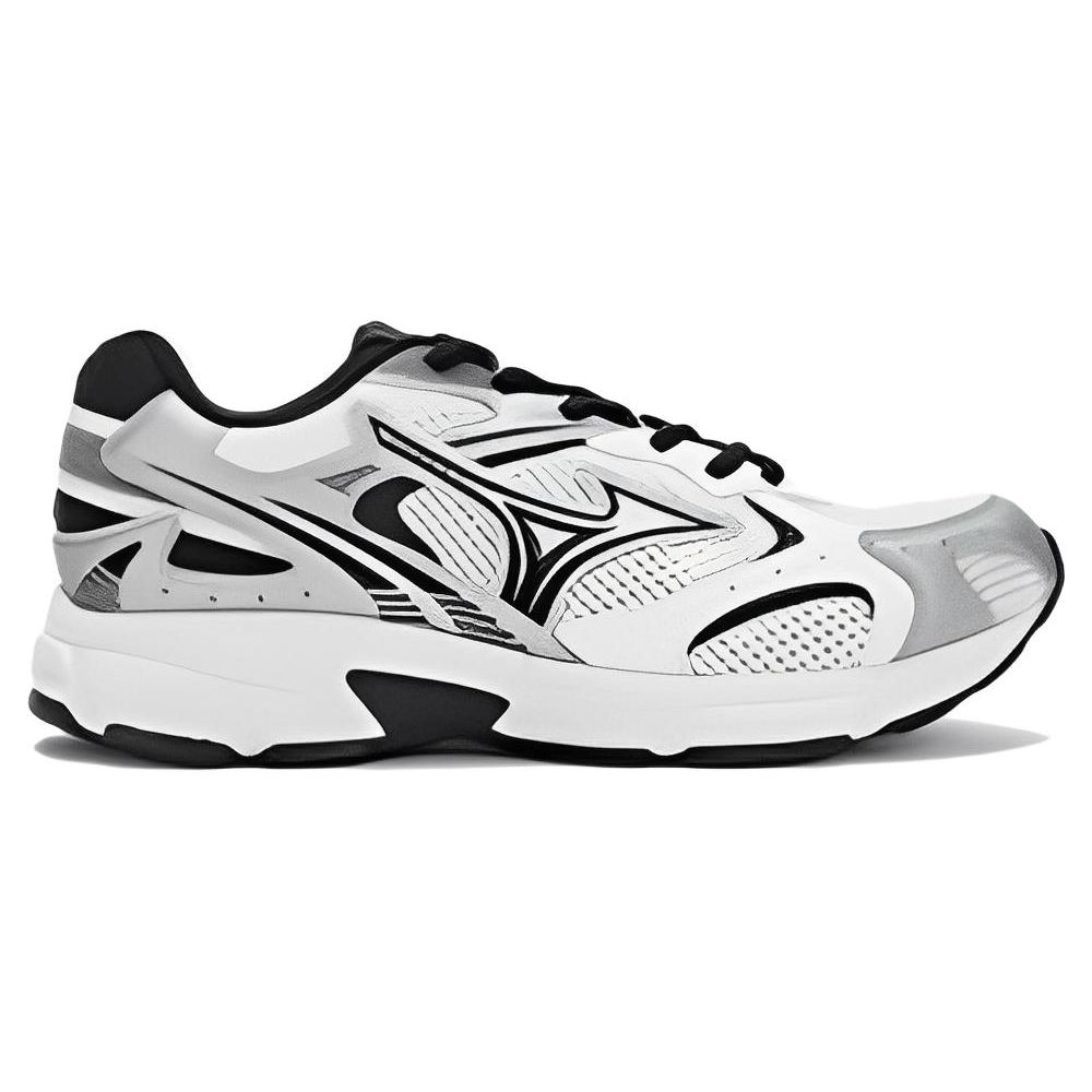 Mizuno Speed 2K Ретро Кожа Прочные Дышащие Амортизирующие Низкие Кроссовки Унисекс кроссовки Белый Серебристый Черный D1GH222909