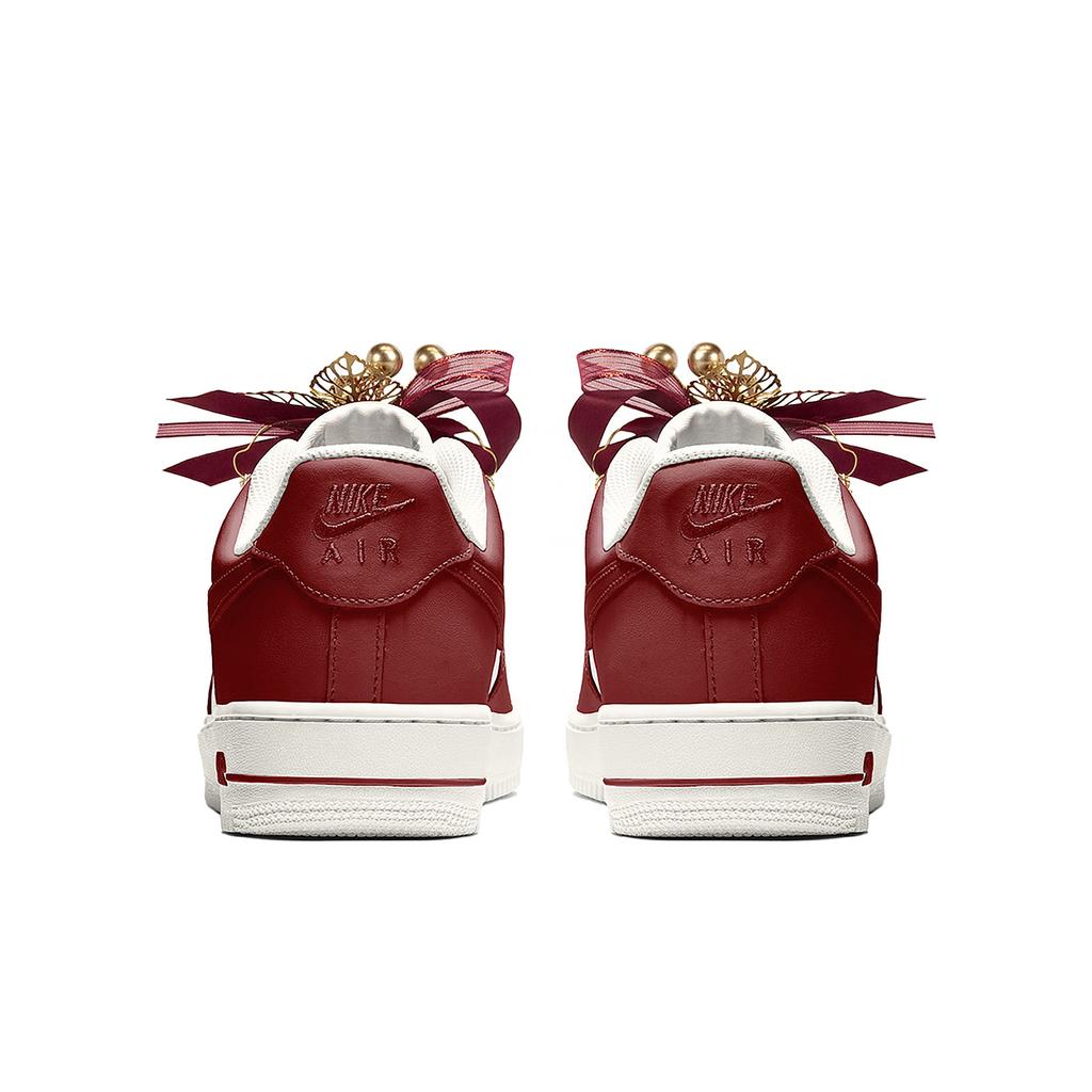 Nike Air Force 1 Wedding Box, Wedding Shoes, Auspicious Dragon And Phoenix Abrasion Resistant Low top Skateboard Shoes CZ0270-106(Team2363-S-BOX)