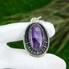 Star Amethyst Gemstone 925 Sterling Silver February Birth New Pendant Jewelry
