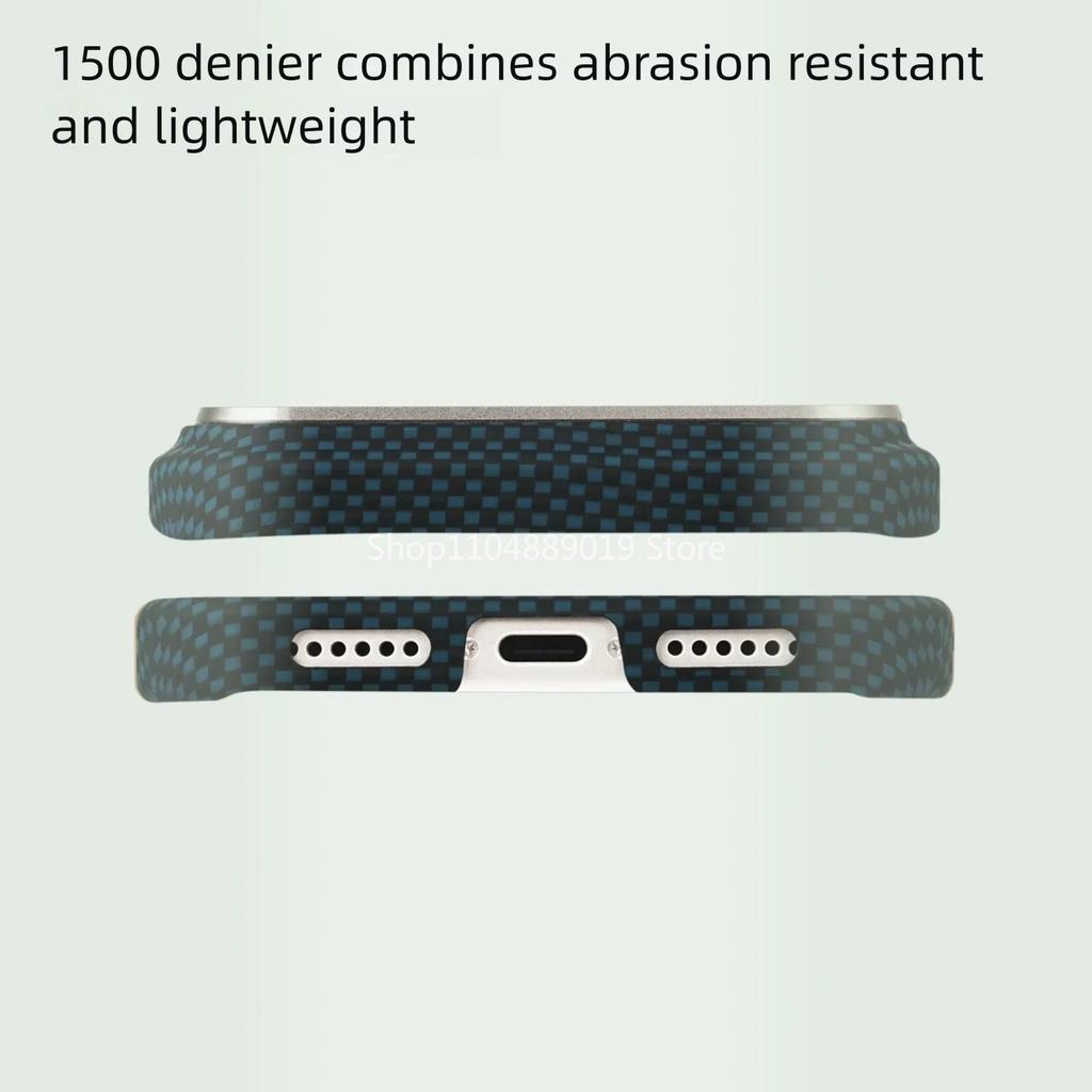 Для MagSafe Углеродное волокно для iPhone 17 Pro/17 Pro Max Защита объектива Арамидное волокно Чехол для iPhone 17 Pro Магнитный чехол
