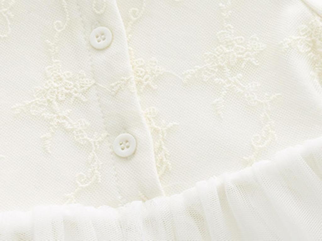 Церемониальное платье для святилища, длинное платье, все [CORELAVISH] Новорожденные, Девочки, Визит, Выписка, Объявление, Дети, Весна, Осень, Группа, Рукав, (90см)