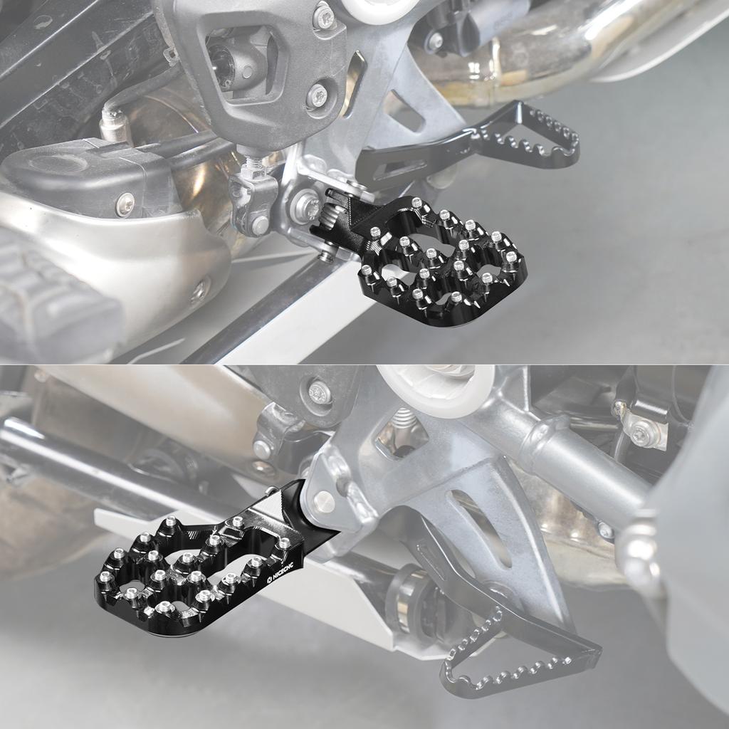 Motorcycle Wide Offset Footpegs for BMW R1200GS/Adventure R1200GSA 2013-2018 R1250GS Adventure 2019-2024 R1200 R1250 GS GSA