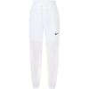 Solid Logo Lace-Up Woven Long Pants Women Pants White CJ3007-100