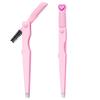 Pinky Leem Custom Private Logo Grip Eyebrow Tweezers Black Pink Thick Metal Stainless Steel Brow Tweezers