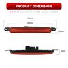1 шт. Светодиодный третий стоп-сигнал Для Mitsubishi Lancer EVO 2008 2009-2016 8334A08 Высокорасположенный стоп-сигнал Противотуманный фонарь Автоаксессуары