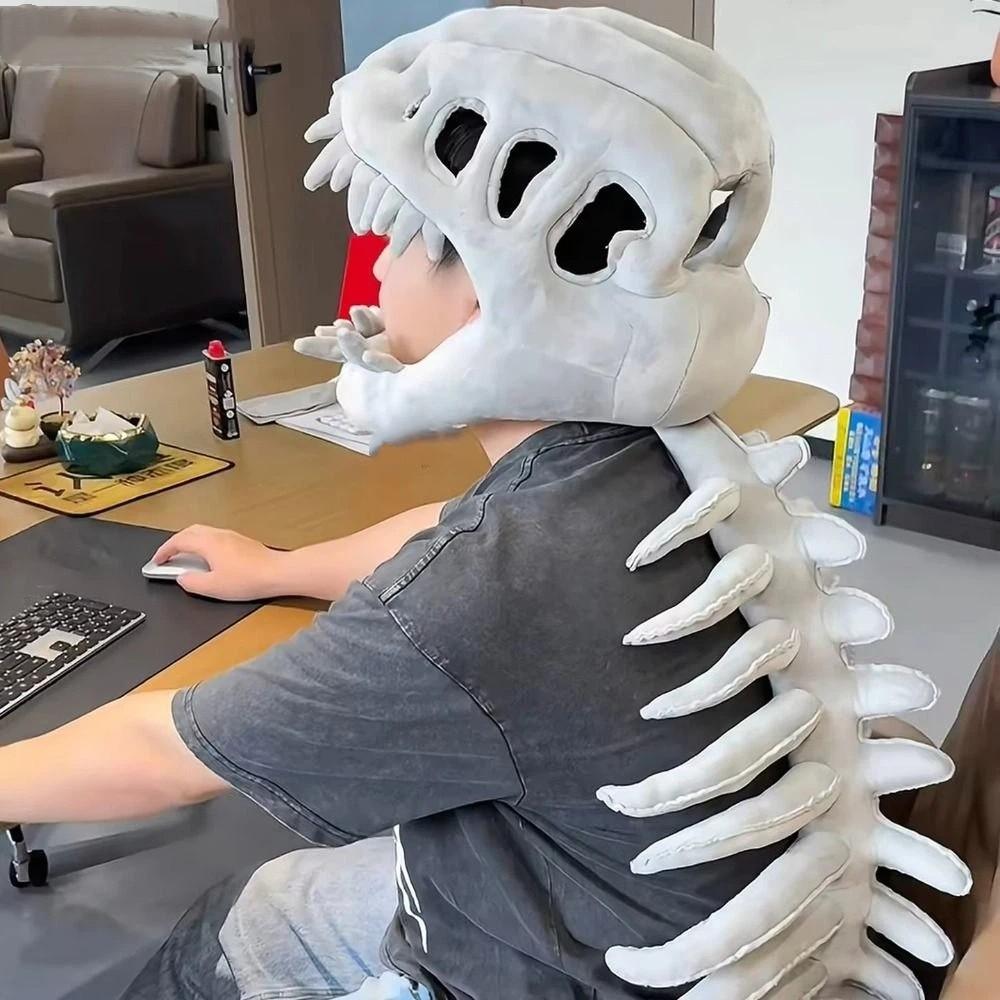 Смешной скелет динозавра Кос реквизит 3D Костюм скелета динозавра Набор Костюм для косплея