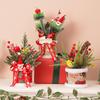 35CM Mini Christmas Tree Ornament Potted Plant for Holiday Decoration