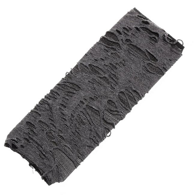 Women Halloween Punk Hole Long Gloves Gothic Black Fingerless Gloves Arm Warmer Beggar Cosplay