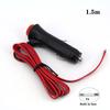 1.5meter Car 12V Universal  Lighter Socket Wire Plug Cable with Switch Fuse LED Indicator Car Power Supply Cord 1.5m