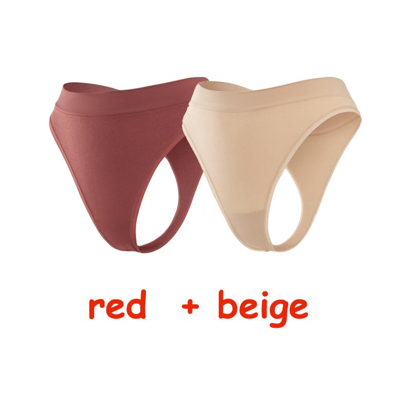 2Pcs/Lot Women Sexy 5 Color Panties Low-waist Comfort Underwear G String Thong Breathable Lingerie Temptation Intimates