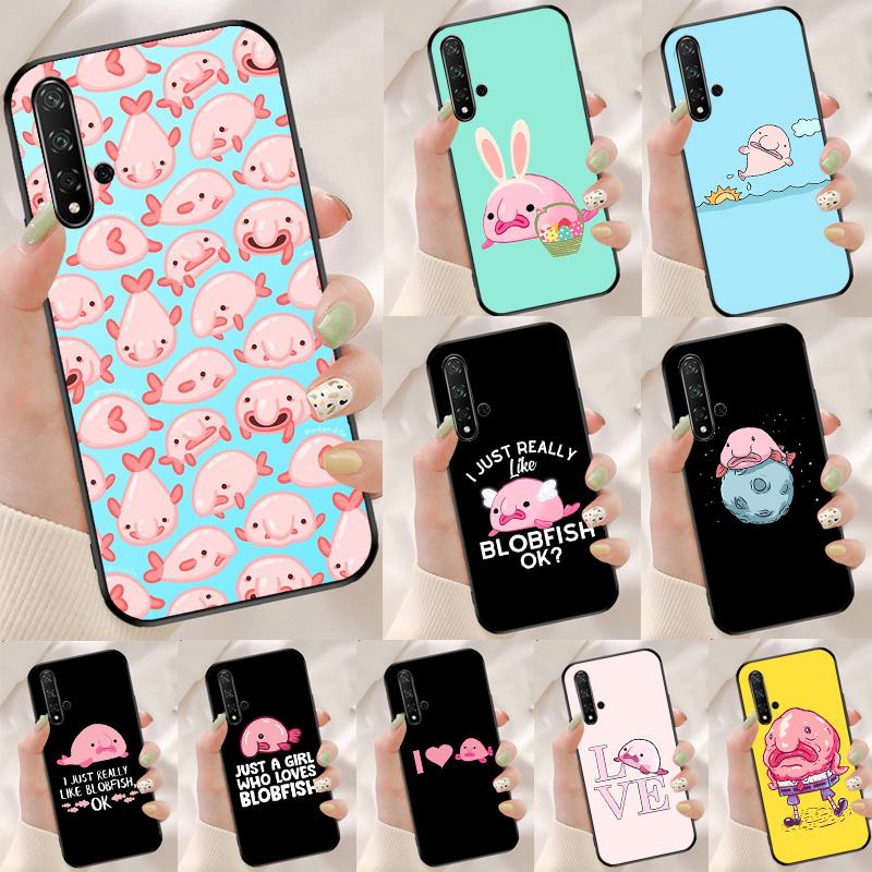 Милый рыбо-капля Для Huawei Nova 12i 12s 7i 8i 11i 9 10 SE Y90 Y60 Y70 Y72 Y61 Y91 P30 P40 Lite P60 Pro Чехол