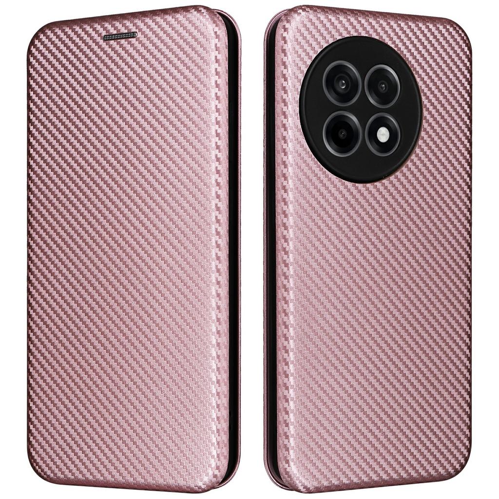 Чехол для OnePlus Ace 5 Pro 5G с текстурой углеродного волокна, противоударный, из ПУ кожи, чехол для телефона