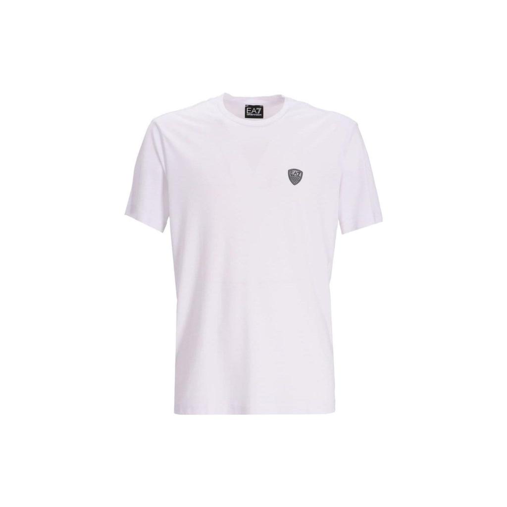 Emporio Armani Мужская футболка EA7 с логотипом, однотонная, с круглым вырезом, с коротким рукавом, топ 8NPT16-PJRGZ-1100