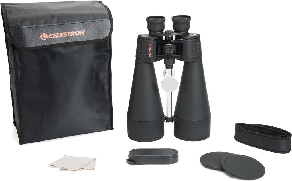 Celestron SkyMaster 20x80 Binoculars 80mm large Porro tripod high refractive index (20x magnification, aperture, prism, built-in adapter,