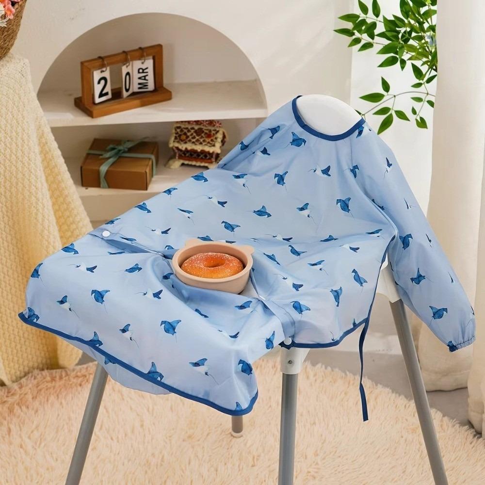 Waterproof Baby Waterproof Bib Mess-Free Kids Full Coverage Bib New Clean Feeding Bib